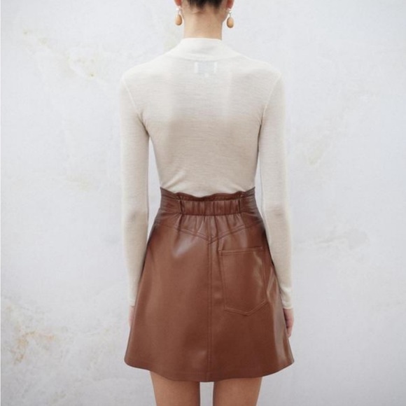 NWT Nanushka Tie Waist Mini Skirt - Picture 3 of 12